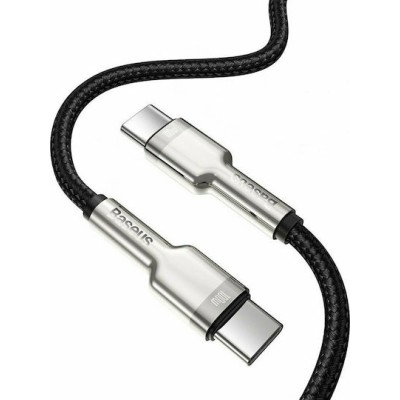 Baseus Braided USB 2.0 Cable USB-C male - USB-C male Black 1m (CATJK-C01) Baseus Braided USB 2.0 Cable USB-C male - USB-C male Black 1m (CATJK-C01)